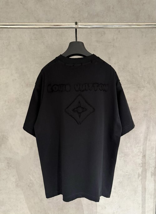 Louis Vuitton Heavyweight Embroidered Short-Sleeve T-Shirt, 3 Colors