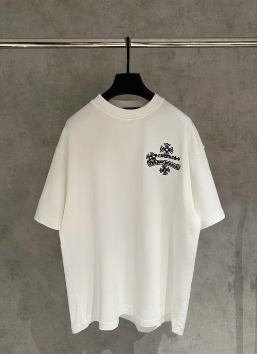 Chrome Hearts Heavyweight Embroidered Short-Sleeve T-Shirt, 2 Colors