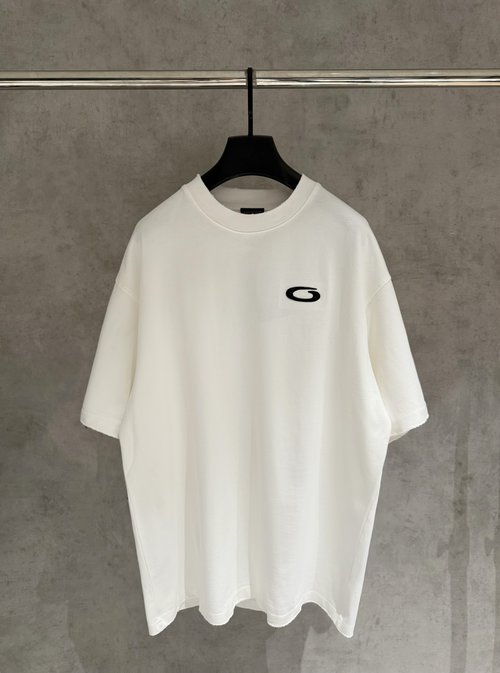 Balenciaga Embroidered Short Sleeve T-Shirt