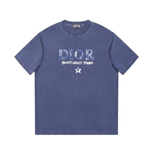Dior High-Quality Cotton Short Sleeve with Logo Print