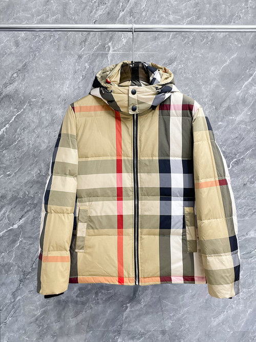 Burberry Premium Down Jacket with Classic Logo and Warmth