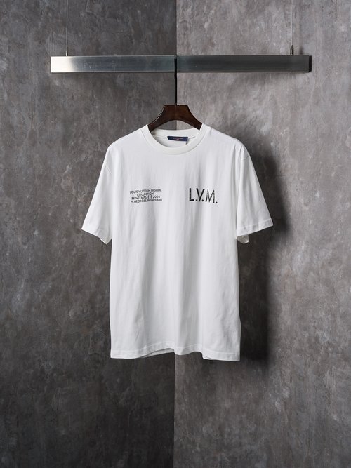 Louis Vuitton Vintage-Patterned Cotton Short-Sleeve T-Shirt