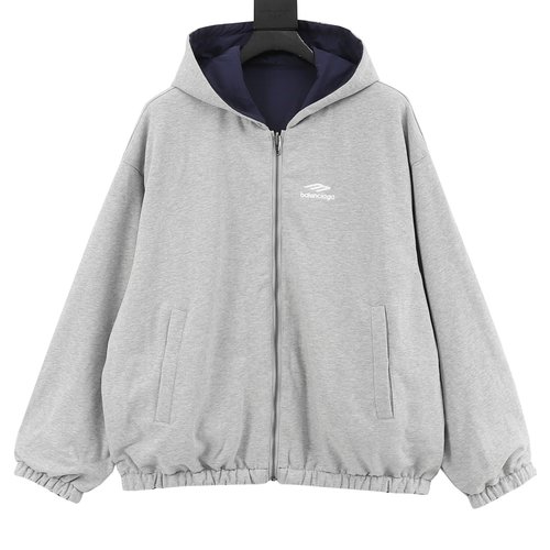 Balenciaga Double-sided Spliced Windbreaker with 3B Logo