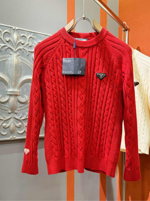 Prada New Year Sweater with Soft Knit Fabric
