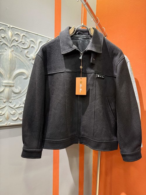 Loro Piana Premium Wool Blend Outerwear with Iconic Logo