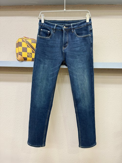 Loewe Heavy-Duty Denim Jeans with Original Logo Accent