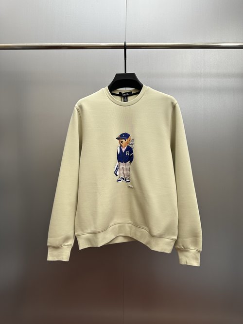 Loewe Bear-Embroidered Circular Collar Sweatshirt