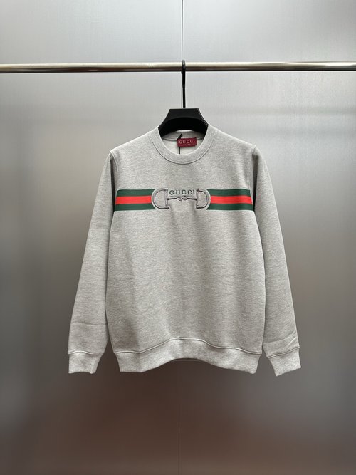Gucci Printed Knitted Cotton Sweatshirt, Elegant