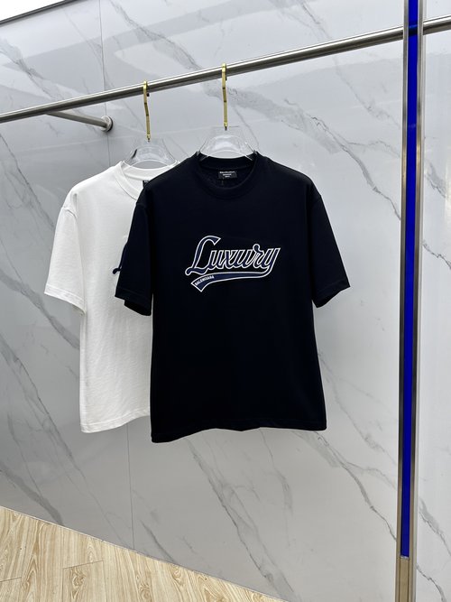 Balenciaga New Slim Short Sleeve Round Neck T-Shirt