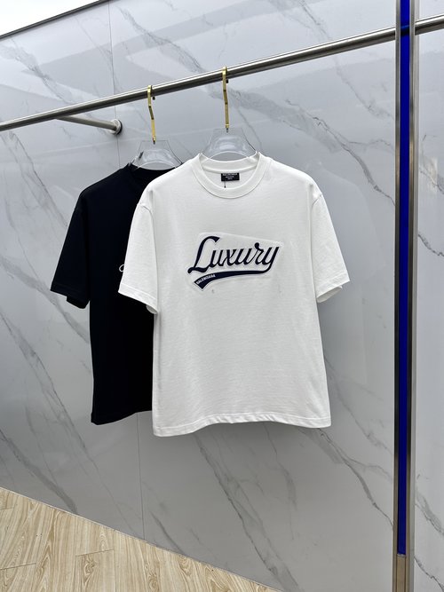 Balenciaga New Slim Short Sleeve Round Neck T-Shirt