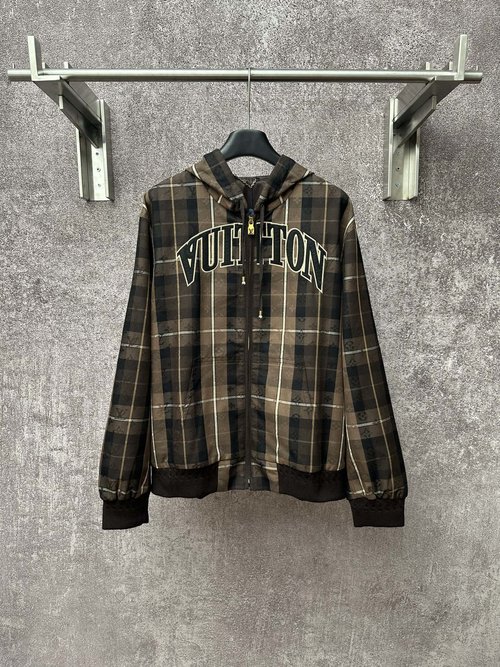 Louis Vuitton LV Logo Jacquard Hooded Jacket