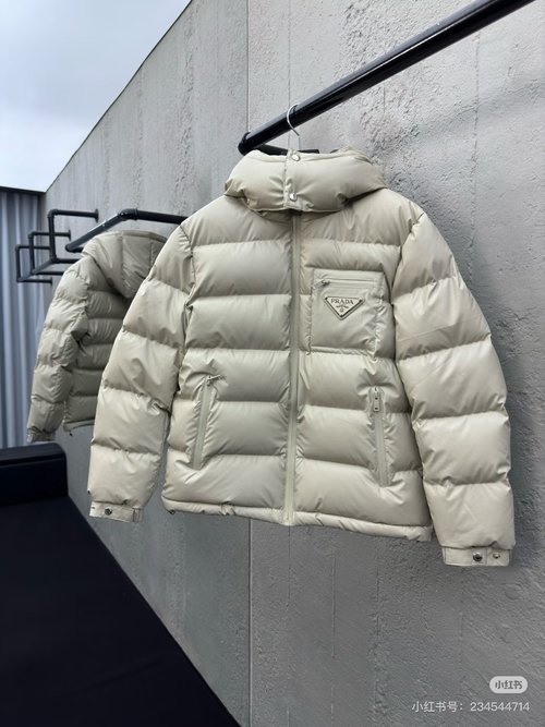 Prada Premium 90% Down-Filled Jacket with Logo and Color