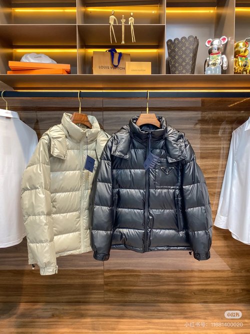 Prada Premium 90% Down-Filled Jacket with Logo and Color