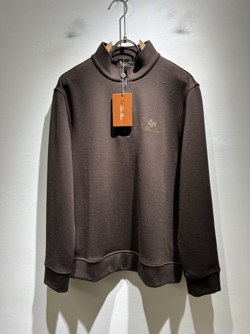 Loro Piana Custom Baby Fleece Embroidered Logo Undershirt