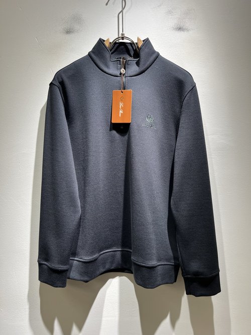 Loro Piana Custom Baby Fleece Embroidered Logo Undershirt