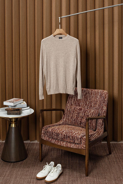 Zegna Wool Round Neck Sweater for All Occasions