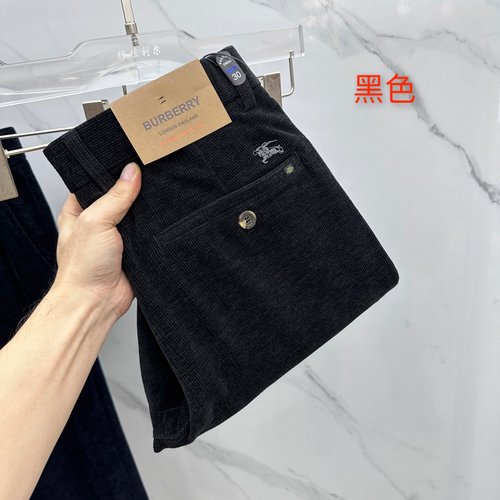 Burberry Sophisticated Corduroy Dress Pants with Tailored Fit