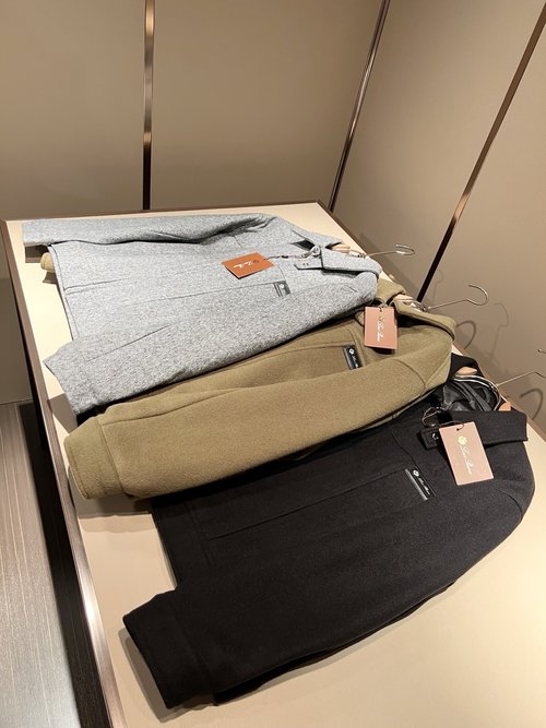 Loro Piana Luxurious Wool Jacket with Logo Design