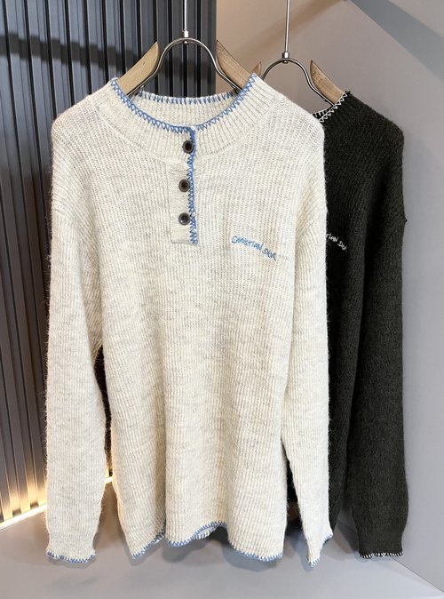 Dior Knitted Wool Sweater with Logo Embroidery
