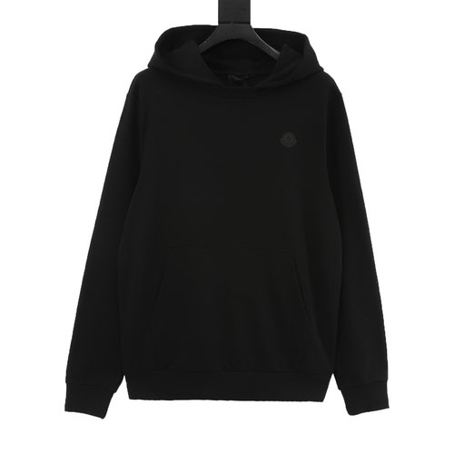 Moncler Black Label Logo Hoodie with Premium Fabric