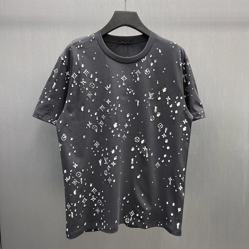 Louis Vuitton Water Drop Rhinestone Logo T-Shirt