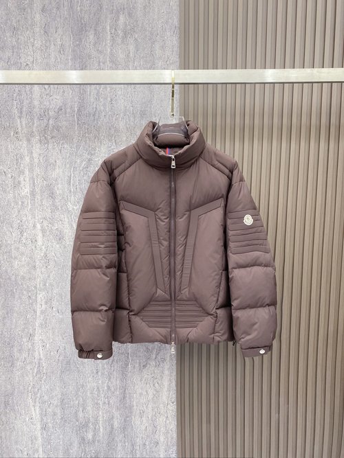 Moncler Waterproof Short Down Jacket with Logo