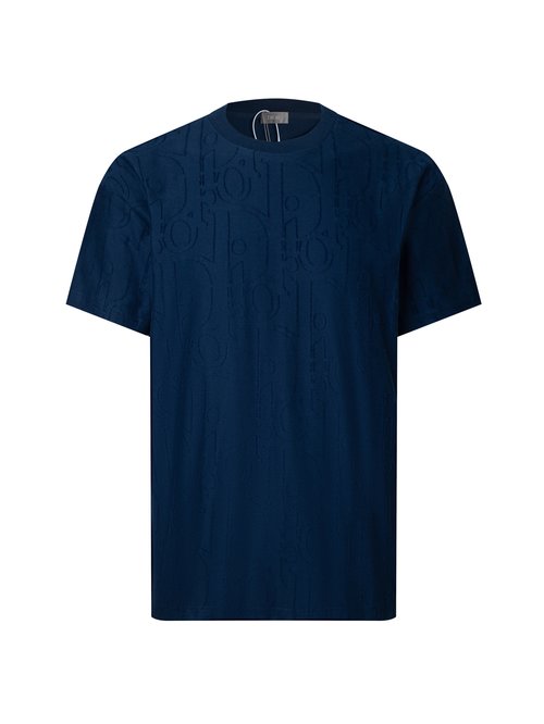 Dior Cotton T-shirt with Towel Embroidery