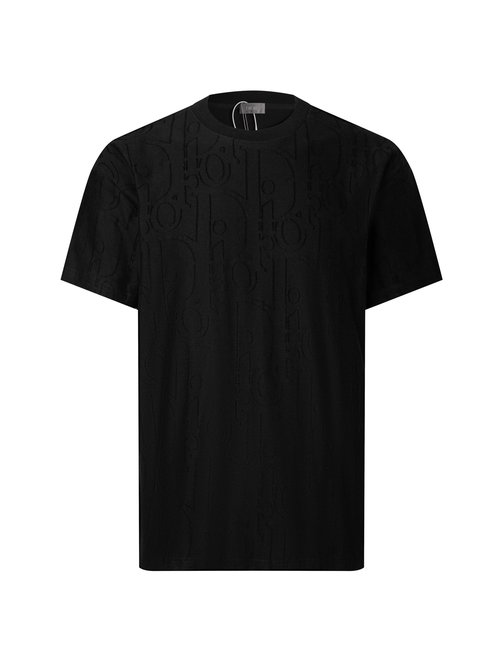 Dior Cotton T-shirt with Towel Embroidery