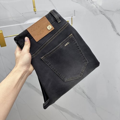 Louis Vuitton Premium Custom Jeans with Exquisite Details