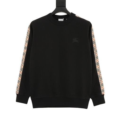 Burberry Equestrian Knight Embroidered Cotton Crewneck Sweatshirt