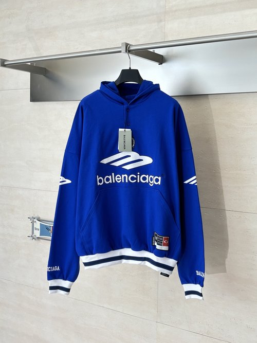 Balenciaga 3M Embroidery Cotton Hoodie with Printing
