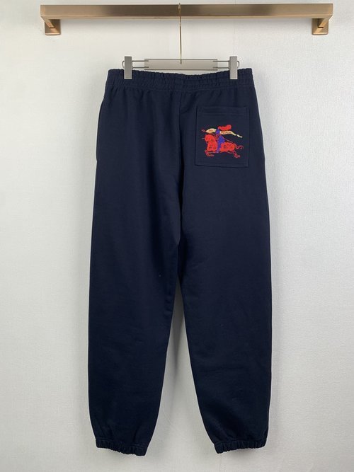 Burberry Equestrian Logo Joggers with Premium Fabric