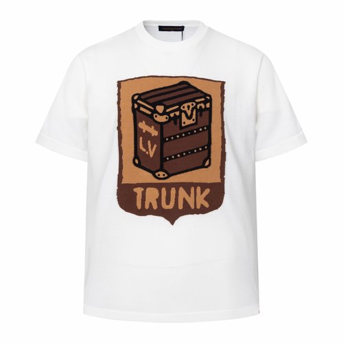 Louis Vuitton Treasure Box Flower Jacquard Wool Short-Sleeve