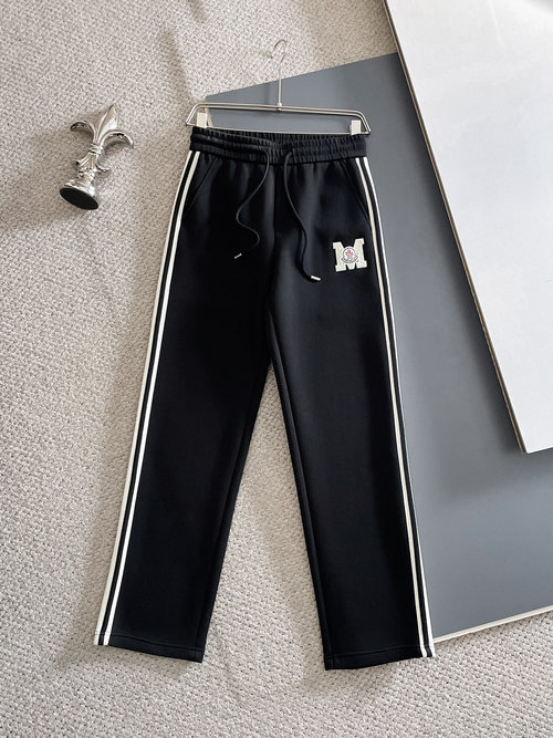 Moncler New Thickened Casual Pants with Classic Logo