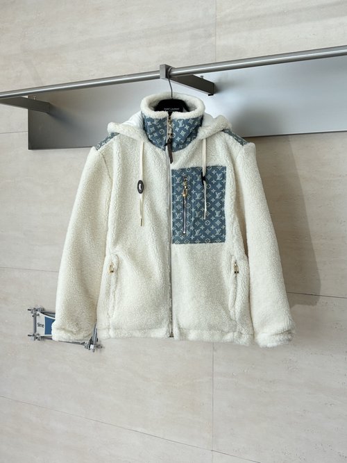 Louis Vuitton Ski Series Fleece Jacket with Quilting and Embroidery