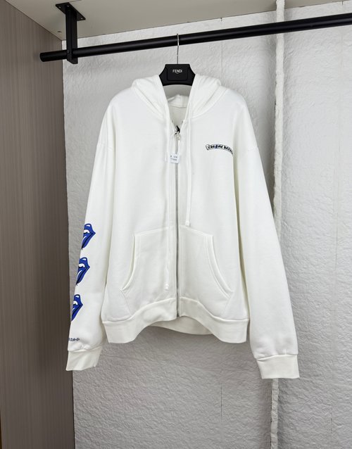 Chrome Hearts Sanskrit Print Zipper Hoodie