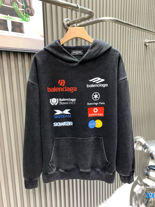 Balenciaga Balenciaga Multi - element Print Logo Hoodie