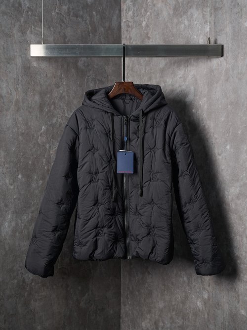 Louis Vuitton Embroidered Cotton Zip Hooded Jacket