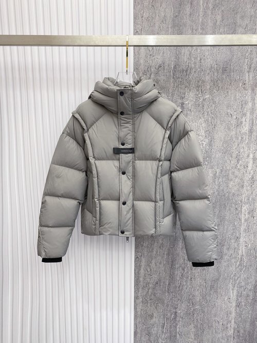 Balenciaga High-Density Polyamide Hooded Down Jacket