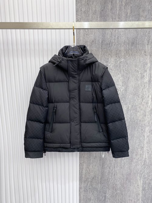 Louis Vuitton Exclusive Designer Down Jacket with Imported Hardware
