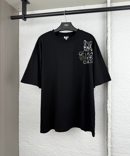 Louis Vuitton Louis Wani Pattern Embroidered Short Sleeve T-Shirt