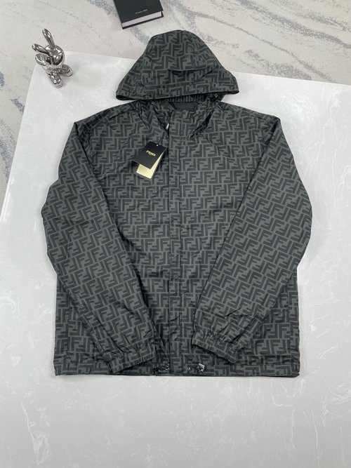 Fendi Double F Printed Reversible Jacket