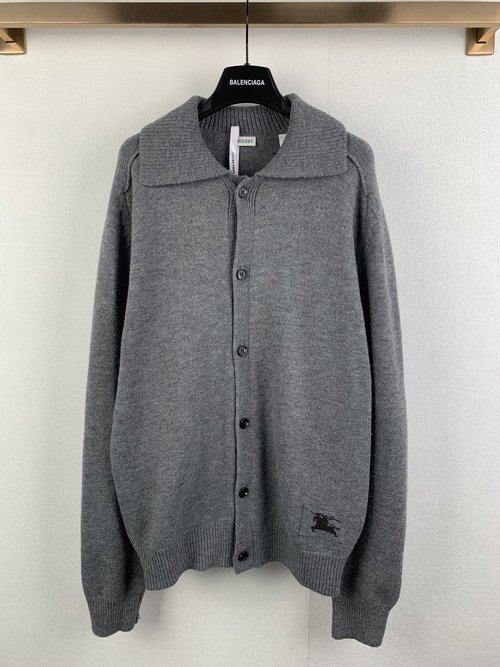Burberry Cashmere Cardigan with Elbow Patches