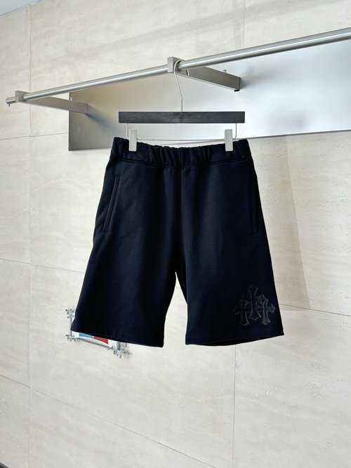 Chrome Hearts Patchwork Embroidered Cotton-Polyester Blend Shorts