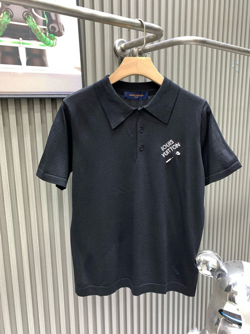 Louis Vuitton Casual Polo Shirt with Embroidered Logo