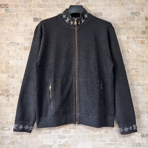 Louis Vuitton Embroidered Knit Jacket with Letters
