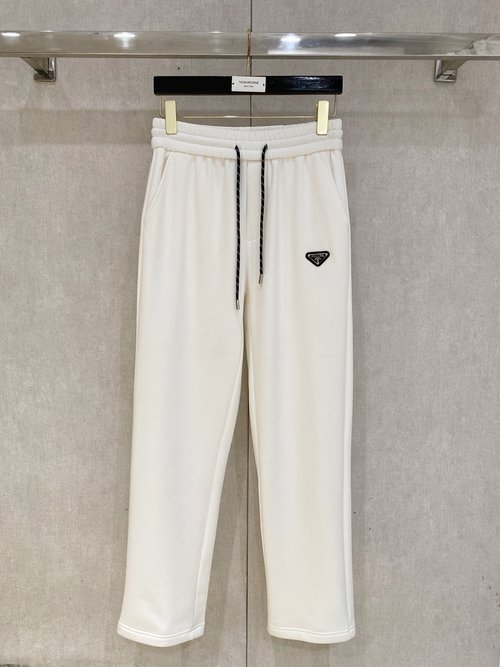 Prada Warm and Stylish Straight-Leg Casual Pants