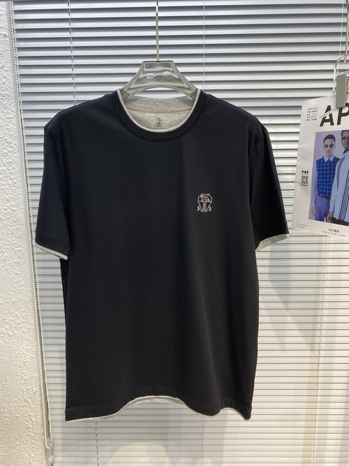 Chanel Classic Collared Cotton T - shirt with Contrasting Trim
