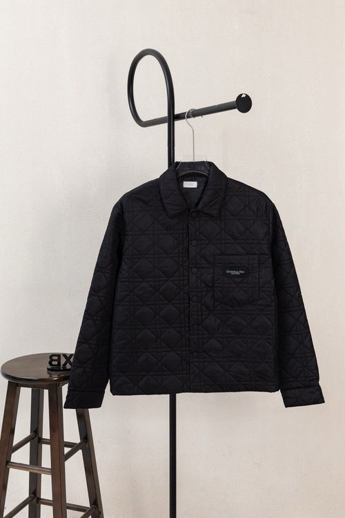 Dior Black Down Jacket with Smooth Appearance