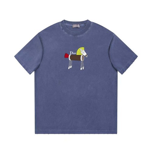 Dior Printed Short Sleeve Tee, Comfortable & Durable